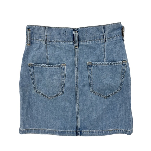HOLLISTER Junior’s Denim Skirt Ultra High Rise Jean Paper Bag Style - Picture 2 of 5
